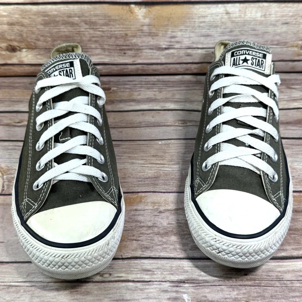 Converse All Start Chuck Taylor Olive Green Low Top Unisex Sneakers W9/M7